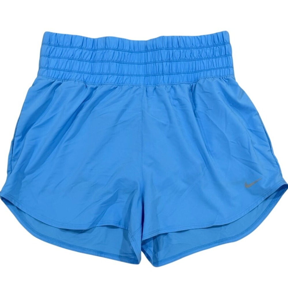 Nike Women's Large‎ Loose Fit High Rise Training Shorts Blue NWT
